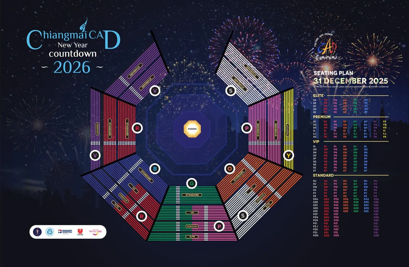 chiang mai cad new year countdown 2026 | official ticket