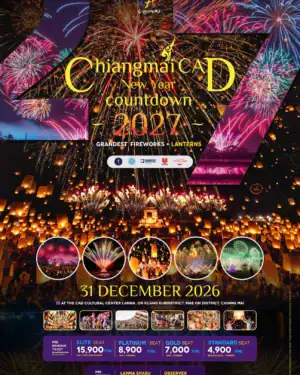 chiang mai cad new year countdown 2027 | official ticket